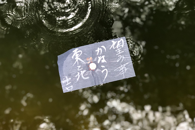 八重垣神社　鏡の池の縁占い